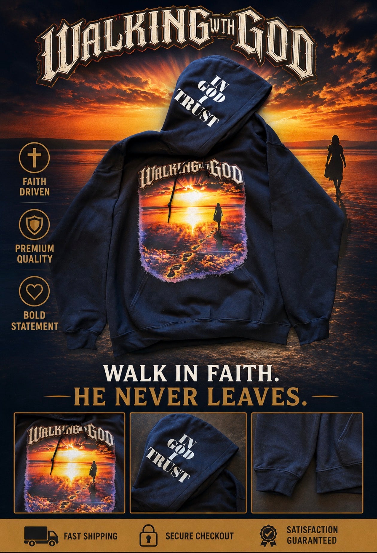 Hoodie Of Miracles - Walking With God - Chapter 4 Hoodies