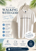 WALKING WITH GOD - OG T-SHIRTS - WHITE