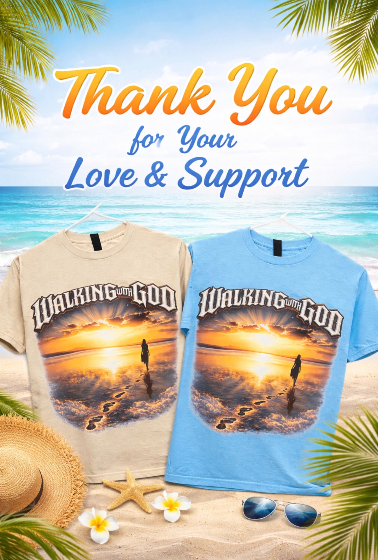 "WALKING WITH GOD" - CHAPTER 2's - GRAPHIC T-SHIRT