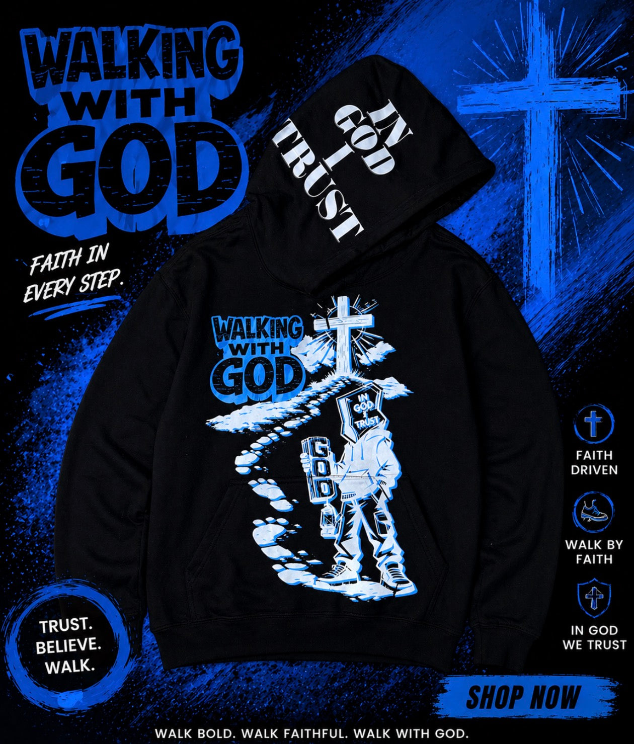 Walking With God "VERSE 3" Hoodie